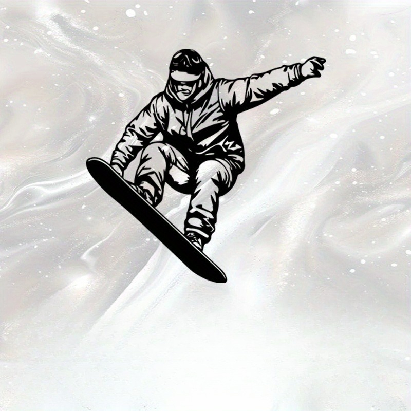 Home Gym Outdoor Ideas - CIFBUY Metal Wall Art Snowboard Iron