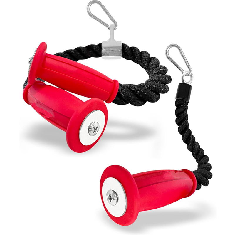 Home Gym Academy - Ergonomic Tricep Ropes Non-Slip Cable Attachment