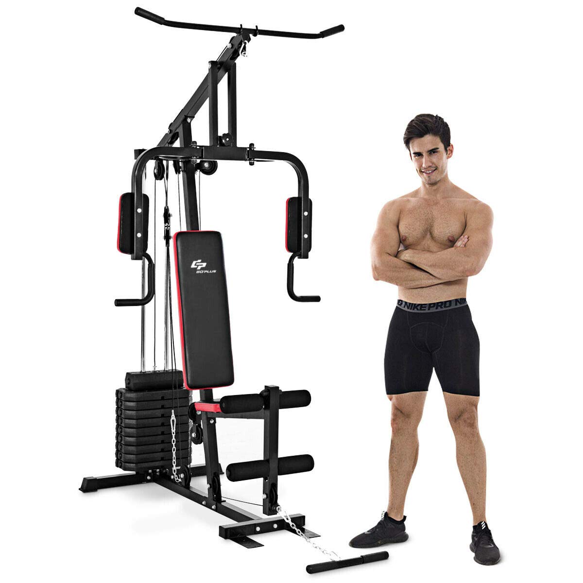 Home Gym Total Fitness - Multifunction Home Gym System Weight Training