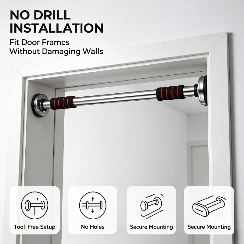 Suspension Trainer Door - No Drill Doorway Pull Up Bar