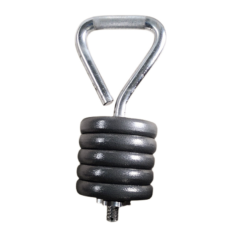 Leg Home Gym Workout - Adjustable Fitness Kettlebell Handle Metal Barbell