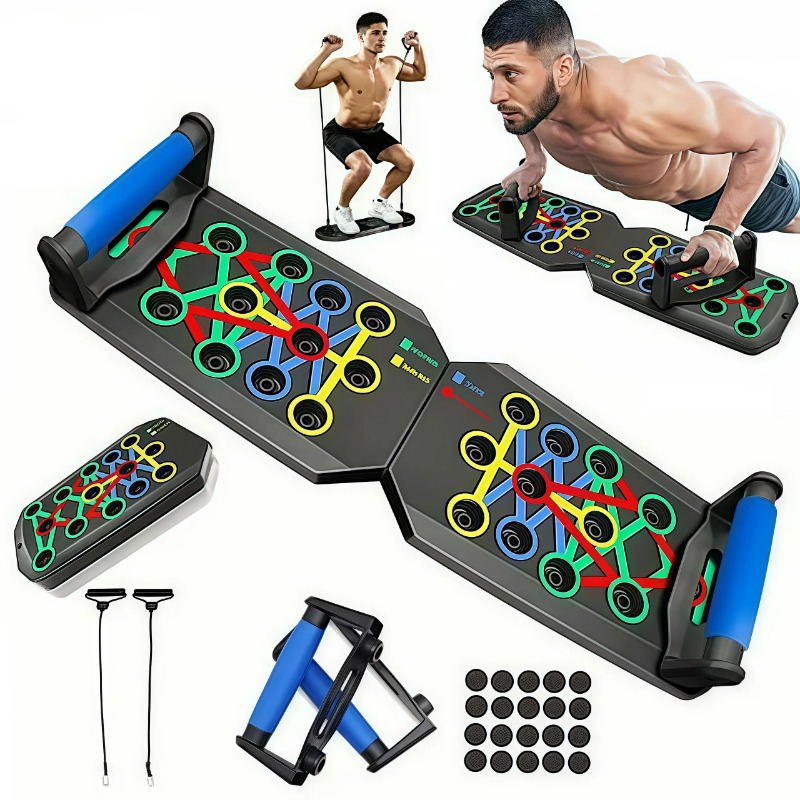 Home Gym Academy - Foldable Push Up Board with Resistance