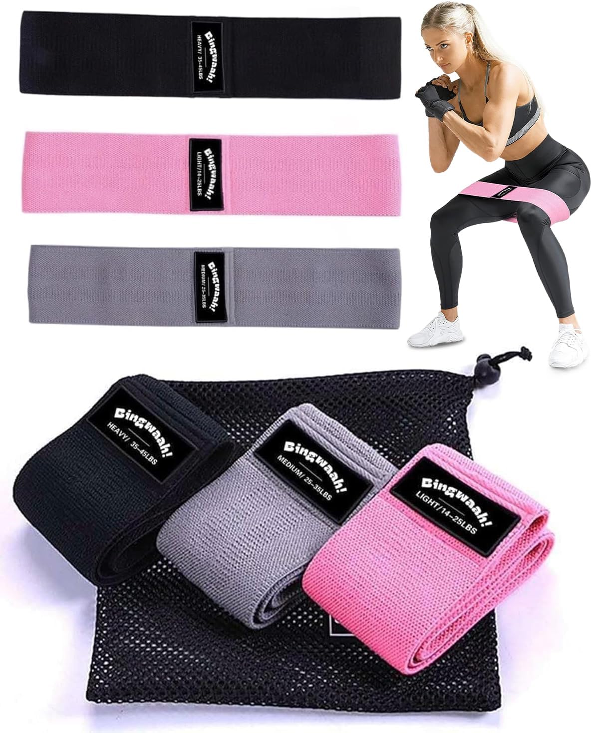 Fabric Resistance Bands for Wo - огляд і ціна Resistance Loop Mini Band