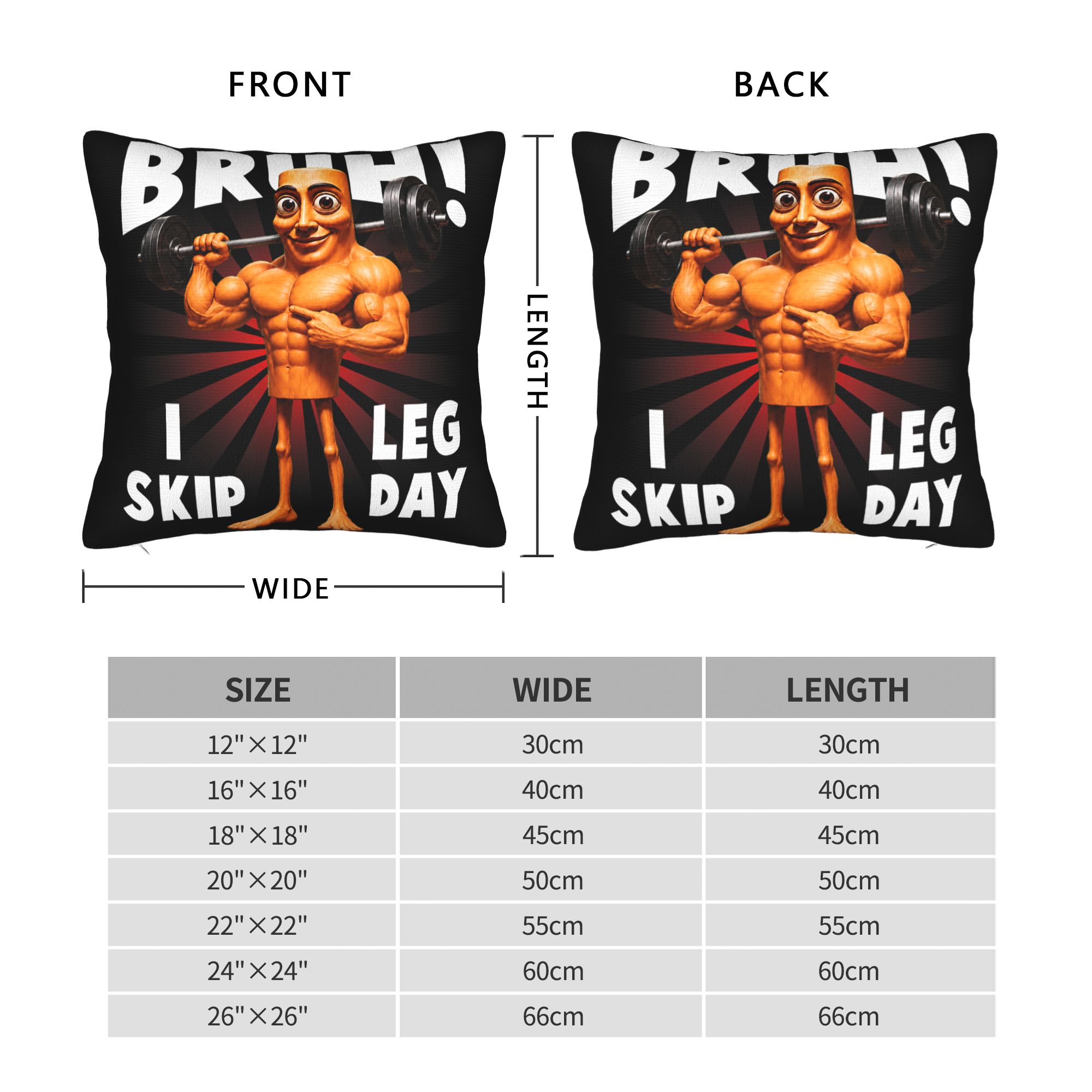 Bruh I Skip Leg Day Tung Tung  - огляд і ціна Home Gym Leg Day