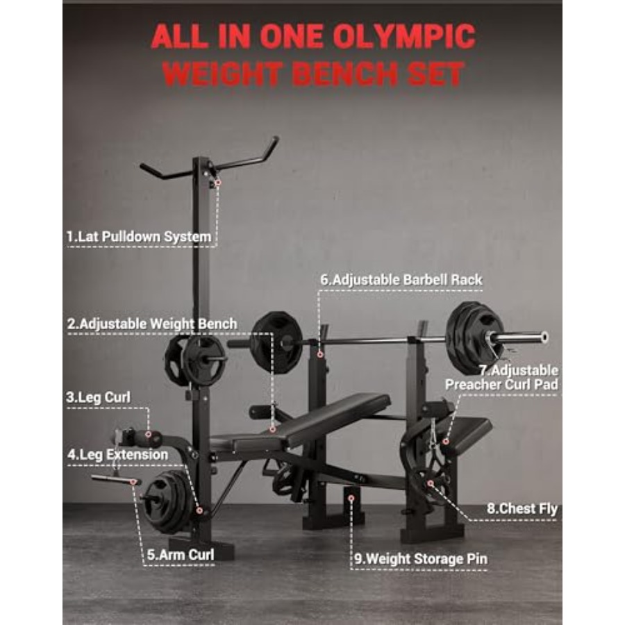 Home Gym 8-in-1 Foldable Weigh - огляд і ціна Home Gym Lat Pulldown