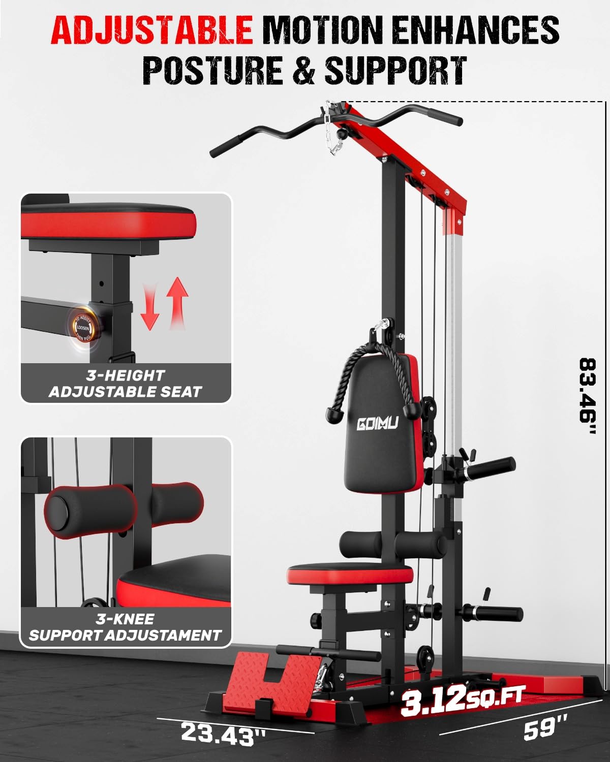 LAT Pulldown & Row Cable Machi - огляд і ціна Home Gym Lat Pulldown