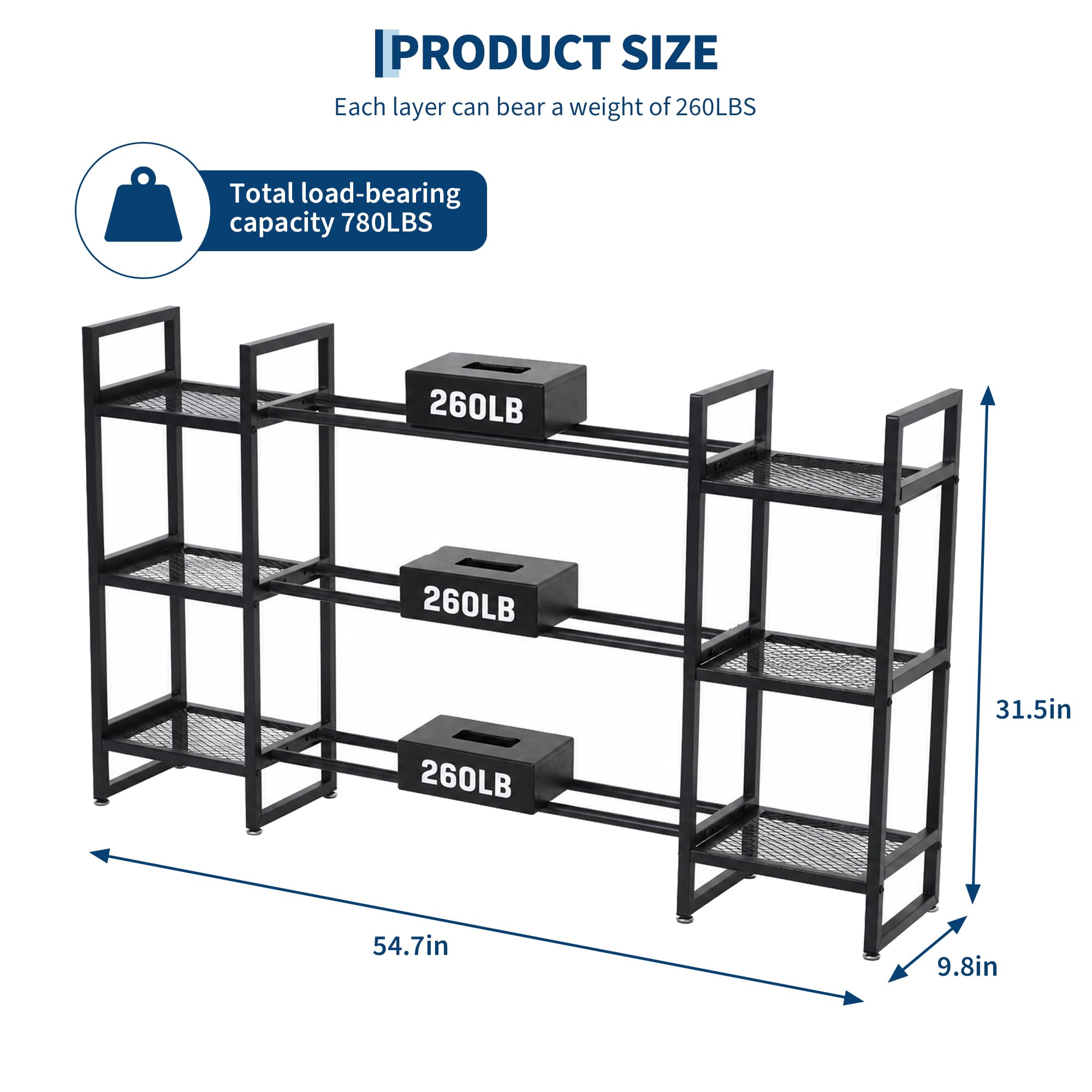 Dumbbell Rack 3 Tier, 260 Lb P - огляд і ціна All In One Gym Home Equipment