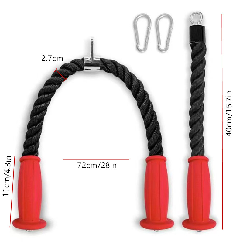 Ergonomic Tricep Ropes Non-Sli - огляд і ціна Home Gym Academy