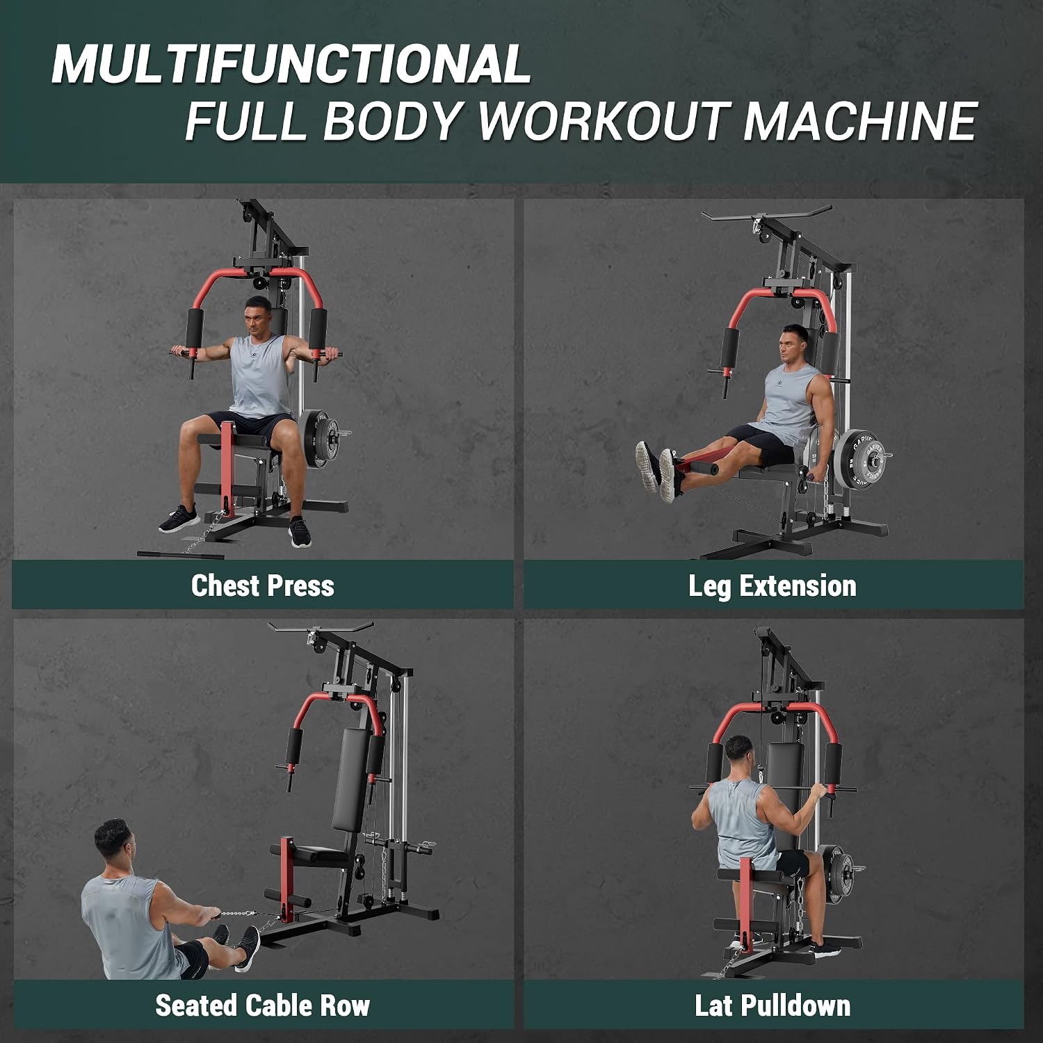 Full-Body Home Gym Machine wit - огляд і ціна Home Gym Lat Pulldown