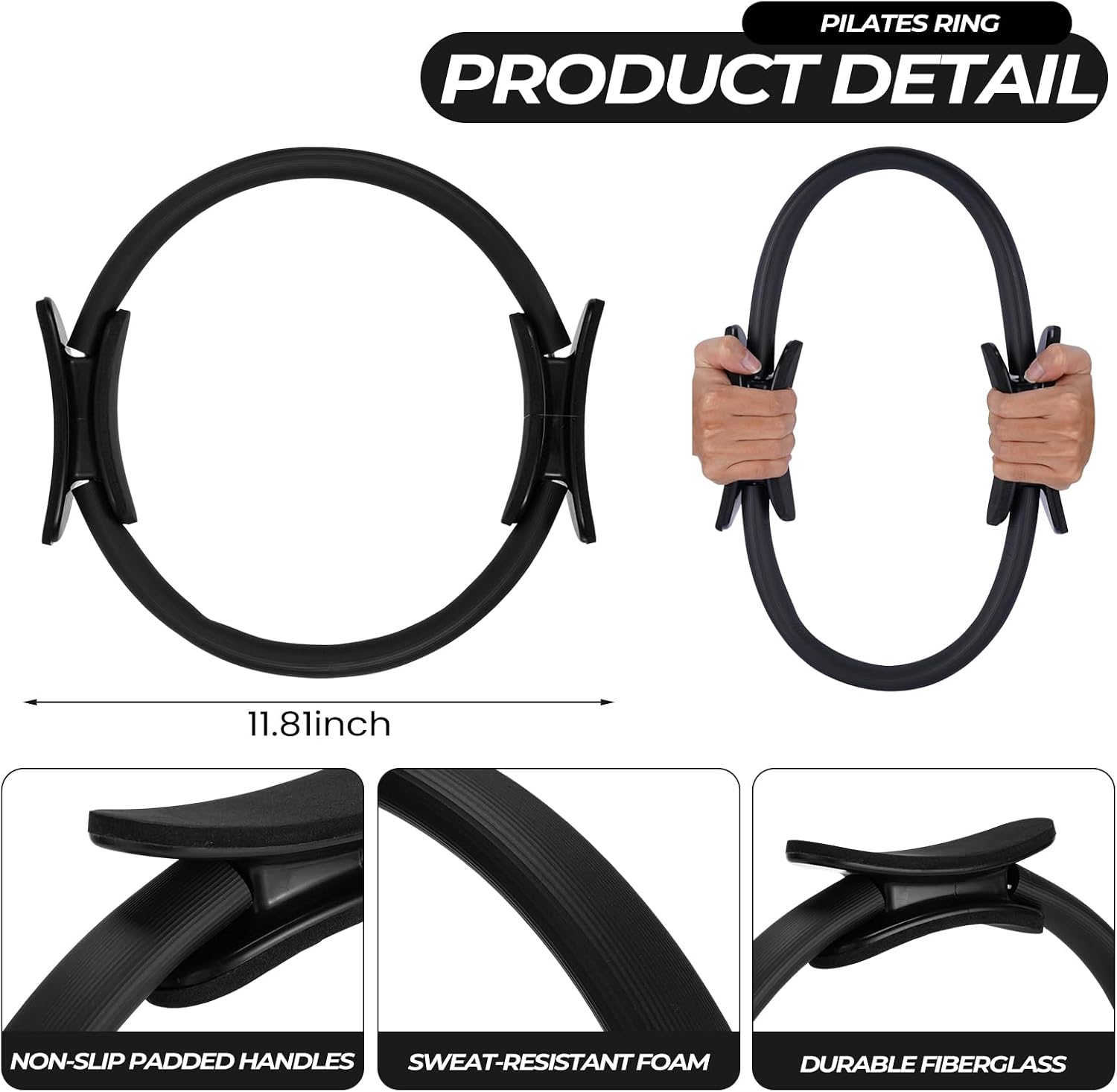 18 Pcs Pilates Ring And Ball S - огляд і ціна Resistance Loop Mini Band