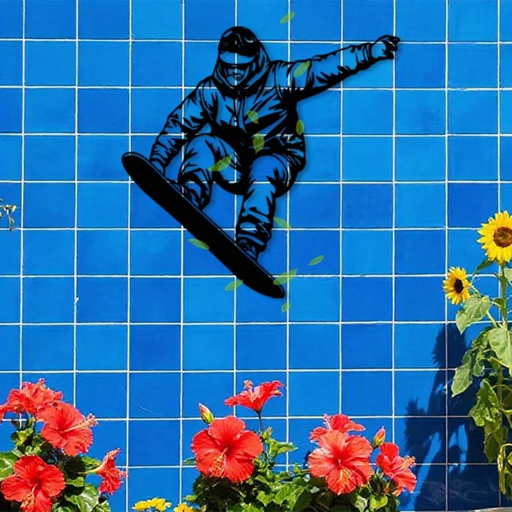 Brand Metal Wall Art Snowboard - огляд і ціна Home Gym Outdoor Ideas
